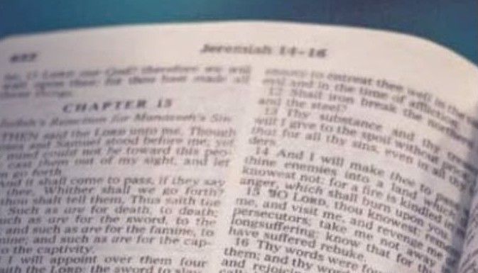 An open Bible